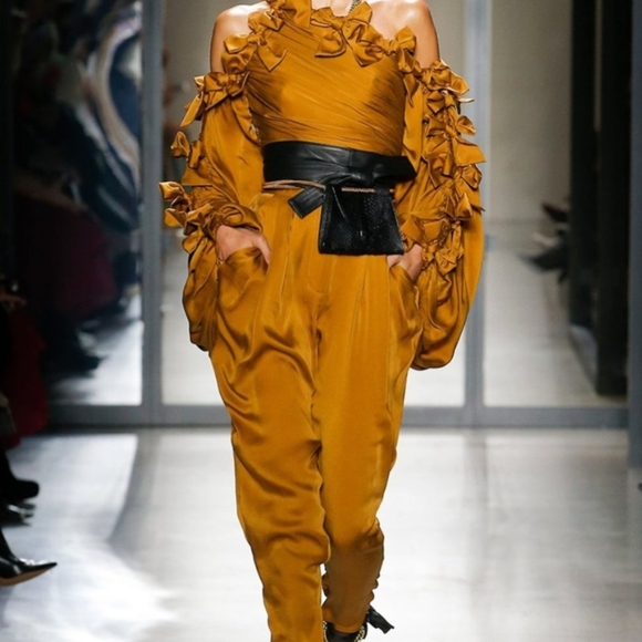 Zimmermann Belted Silk Tapered Pants Workwear Quiet Luxury Chic Size Small - Picture 12 of 15